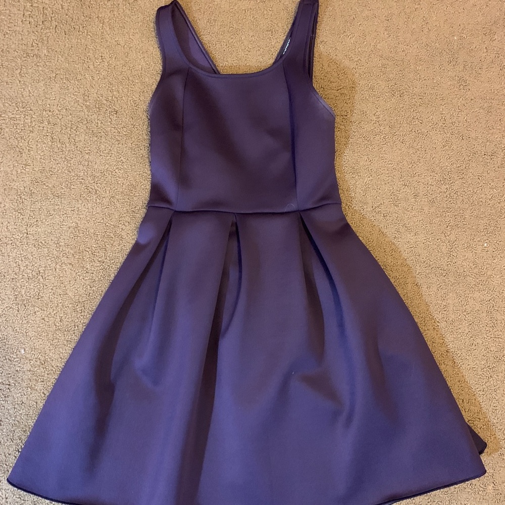 Express Open Back Formal Dress in “Plum”
